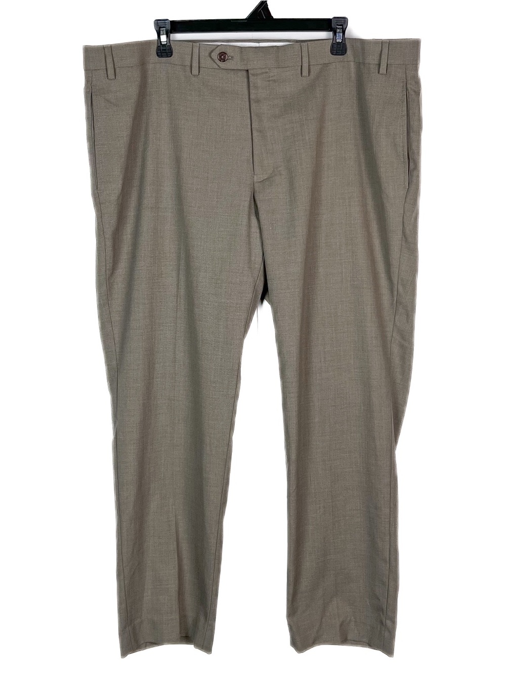 Ralph Lauren Mens 42x30 Brown Dress Pants Flat Front Trousers